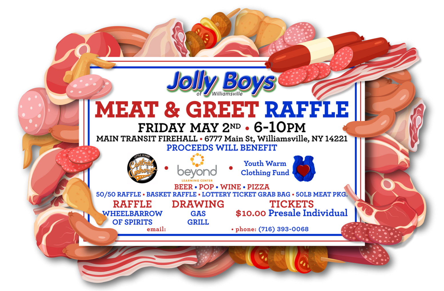 Jolly Boys Meat & Greet Raffle flyer
