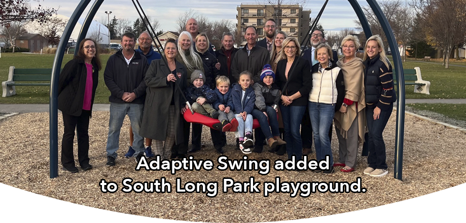 Adaptive swing added to South Long Park playground