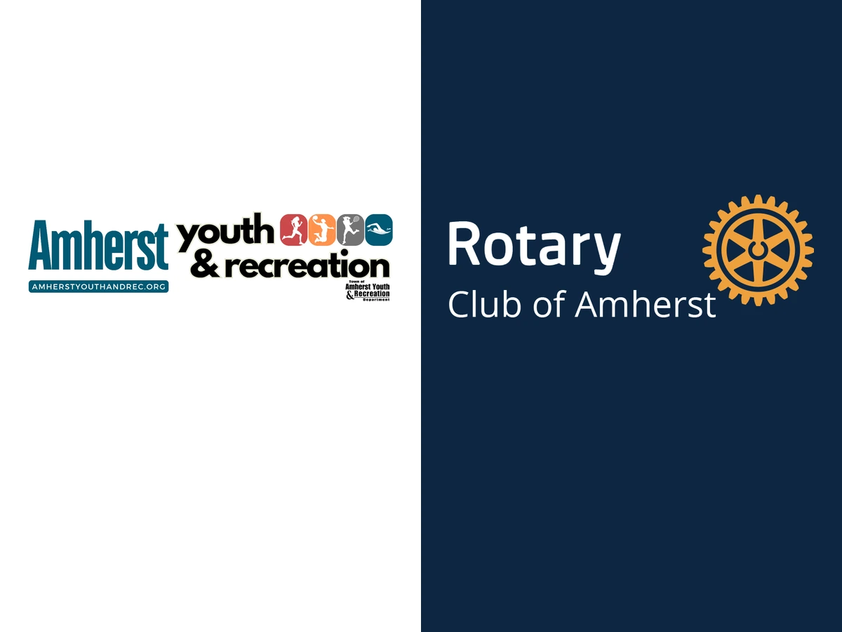Amherst Youth & Recreation and Rotary Club of Amherst logos
