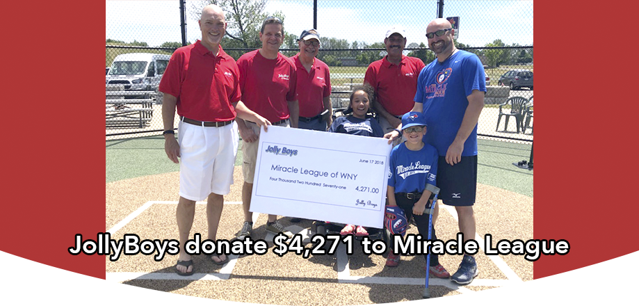 Jolly Boys donation to Miracle League