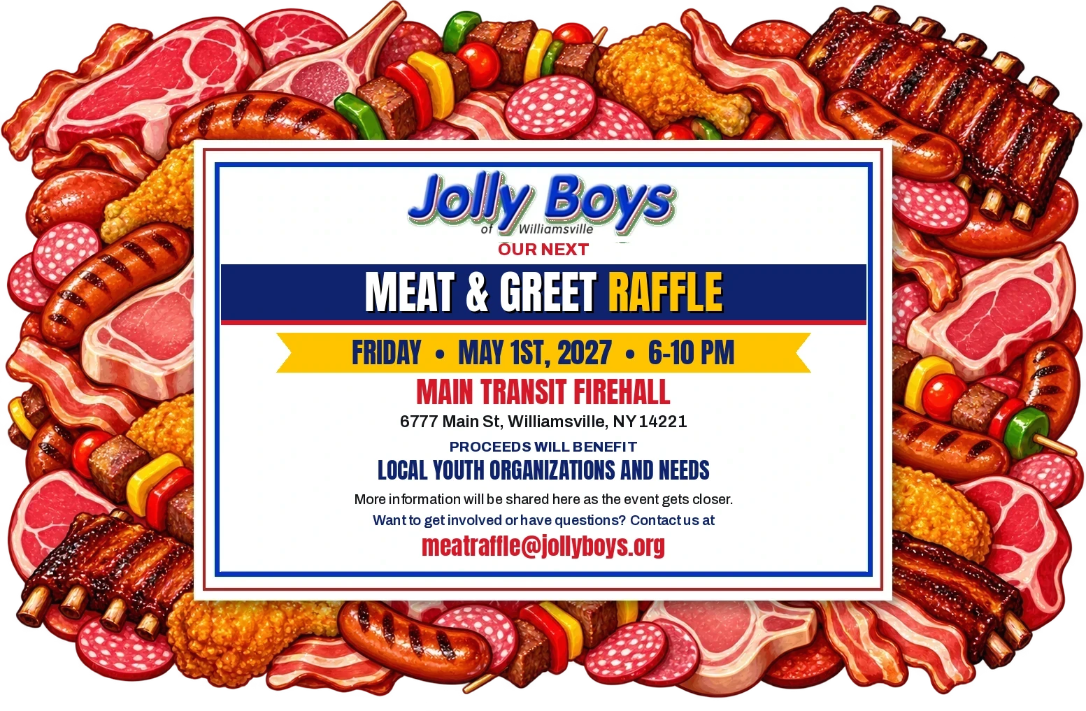 Jolly Boys Meat & Greet Raffle flyer